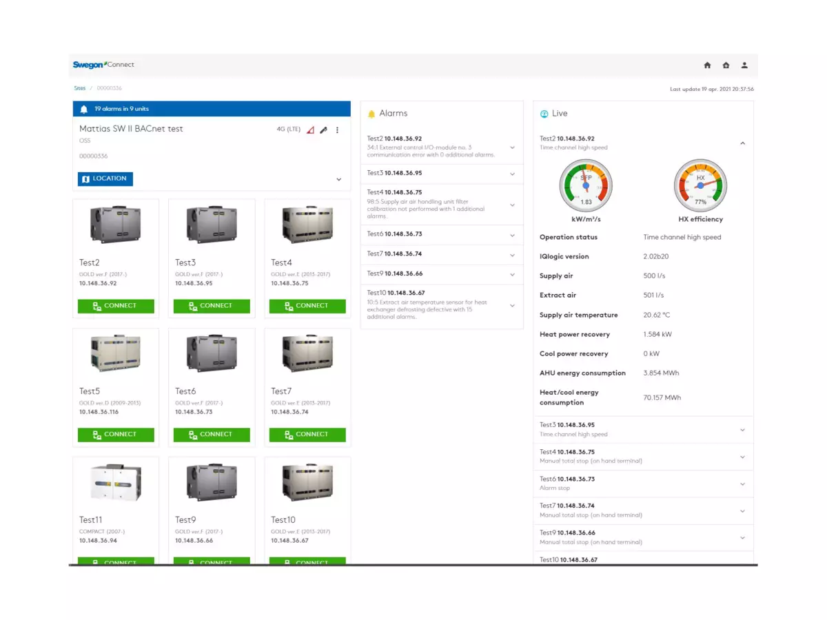 Product view - Interface