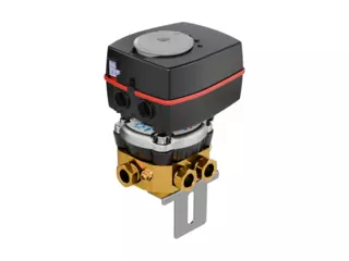 6-way valve with actuator